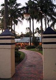 Regals' Rendezvous - front view through gate