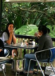Regals' Rendezvous - girls at table garden