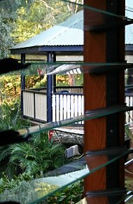 Regals' Rendezvous - pagoda through window