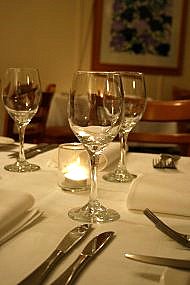 Clareville Kiosk - tables and glasses