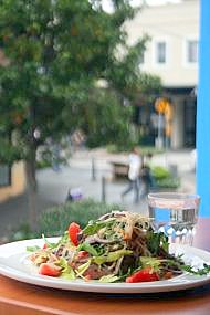 Top Deck - menu thai salad with view