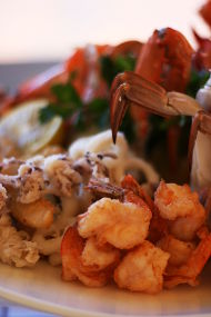 Waterfront - prawns in platter