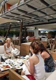 Georges Mediterranean Bar & Grill - three girls at lounge