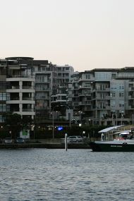 Stonebar Seafood Brasserie - restaurant from across river