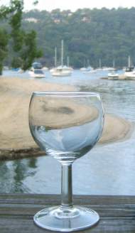 Echo on the Marina - glass
