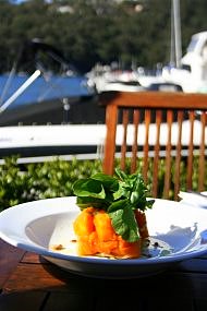 Echo on the Marina - menu roast pumpkin