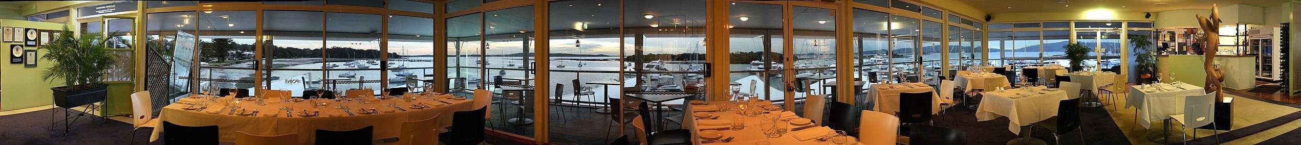Panoramic views from The Point Restaurant